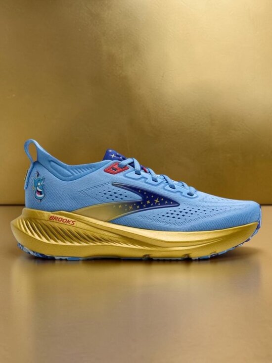 Brooks Other - Brooks Glycerin 23 x Disney Genie Aladdin Mens Running Shoes Blue Gold NEW